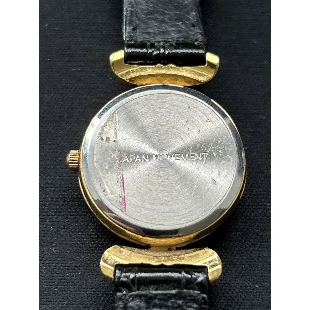 Mary Kay Gold Tone Black Band Women’s Quartz Watch